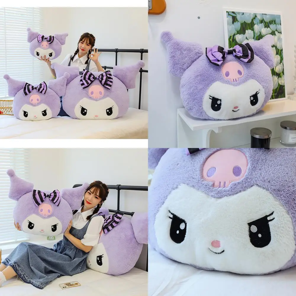 

Kawaii Kuromi Plush Toy Stuffed Doll Cuddle Pillow Kids Birthday Gift for Girls Cute Devil Plushie Childrens Room Decor