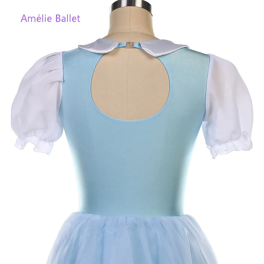 23147 Sky Blue Spandex Bodice with Layers Soft Tulle Tutu Skirt Girls & Women Stage Performance Dance Dresses
