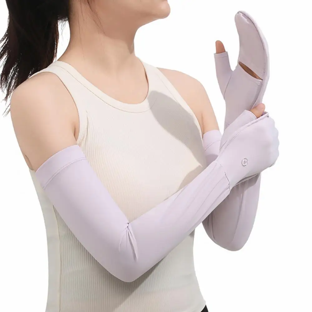 

High Elastic Arm Sleeve Soft Breathable Arm Cover Women's Uv Sun Protection Long Gloves for Outdoor Activities for Riding