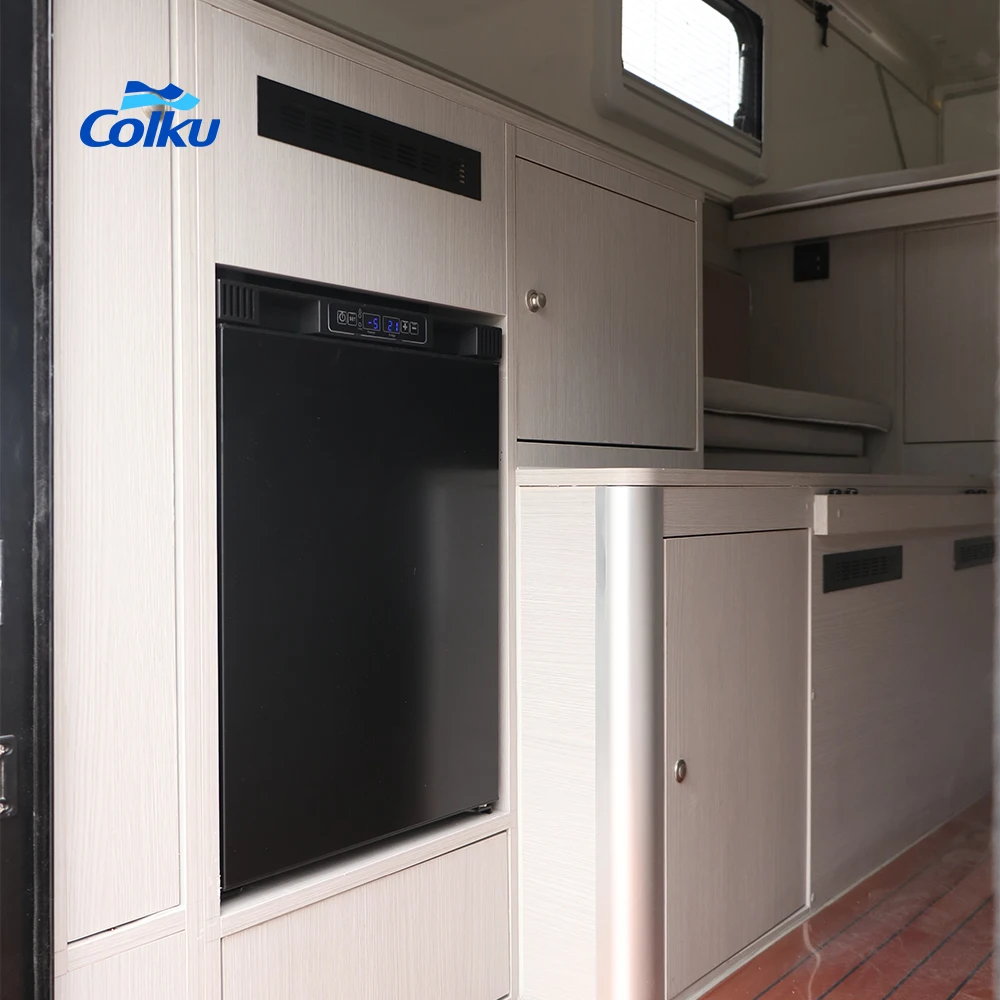 

Hot Selling 104L Built in Car Freezer 12V Refrigerator Rv Camping Aluminum Fridge for Hiking Camper