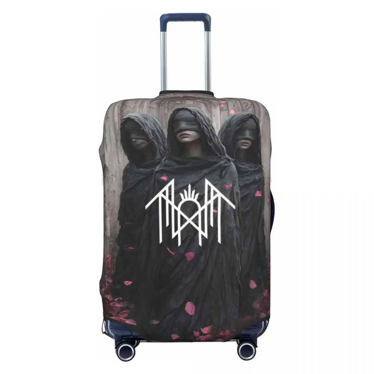 Funda para maleta con fichas de banda pesada para dormir, vacaciones, crucero, viaje, diversión, suministros de equipaje, protección