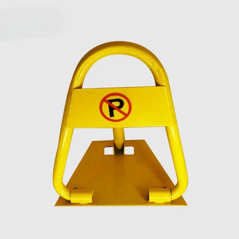 Heavy Duty Yellow Powder Coated Triangle Stainless Steel Hand Manual Folding Car Parking