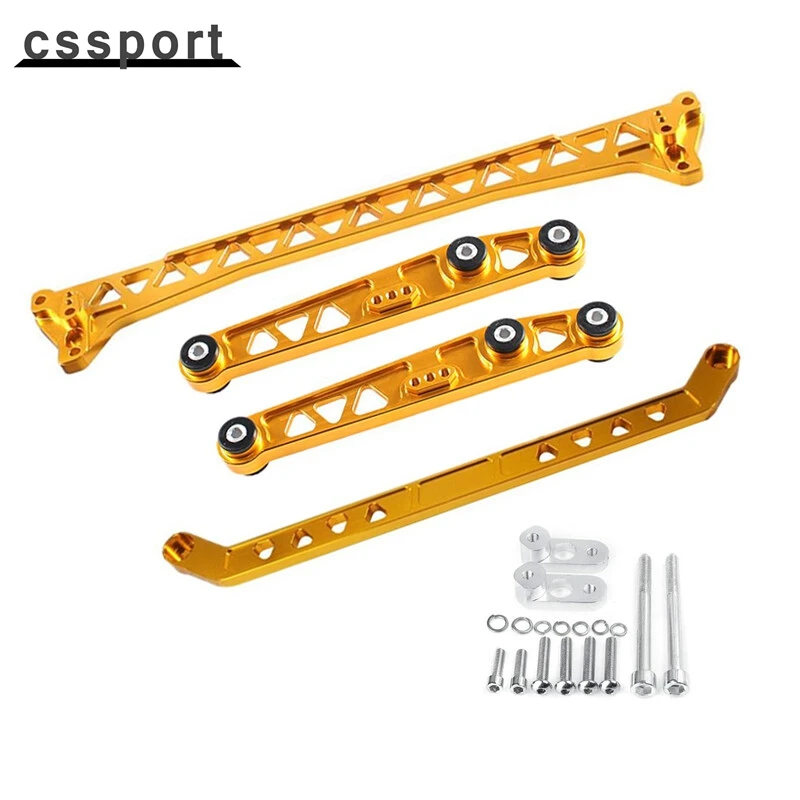 

BILLET REAR BRACE SUBFRAME CONTROL ARM LCA TIE BAR KITS FOR HONDA CIVIC 92-95 EG