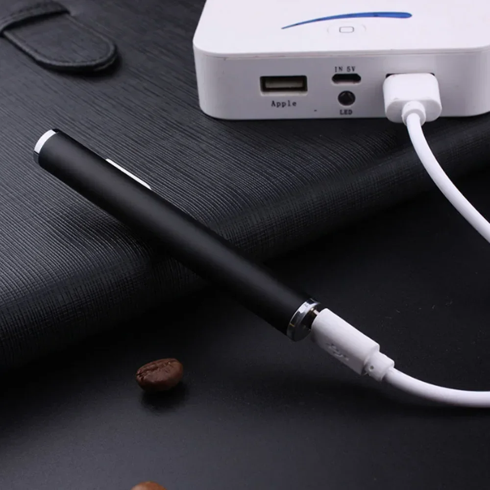 Classic Metal Rechargeable Cigarette Lighter Mini Cylindrical Flameless Electronic Recharge USB Lighter Smoker Gift