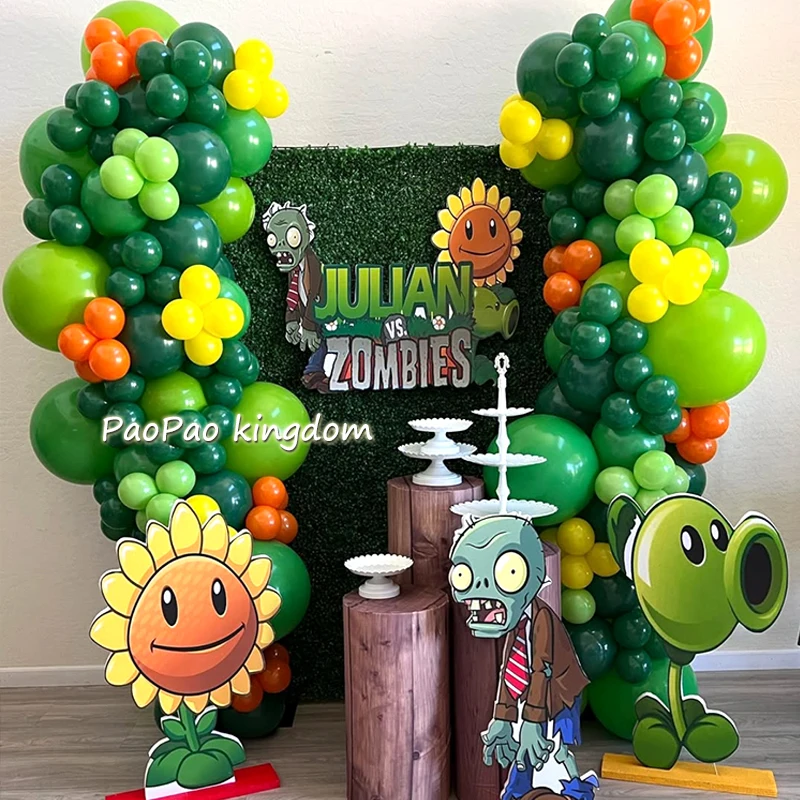 Event Z - ชุดลูกโป่งการ์ตูนพืชปะทะซอมบี้ ชุดตกแต่งซุ้มลูกโป่งตัวเลข 1-9 สำหรับงานวันเกิดเด็ก ของเล่นเด็ก