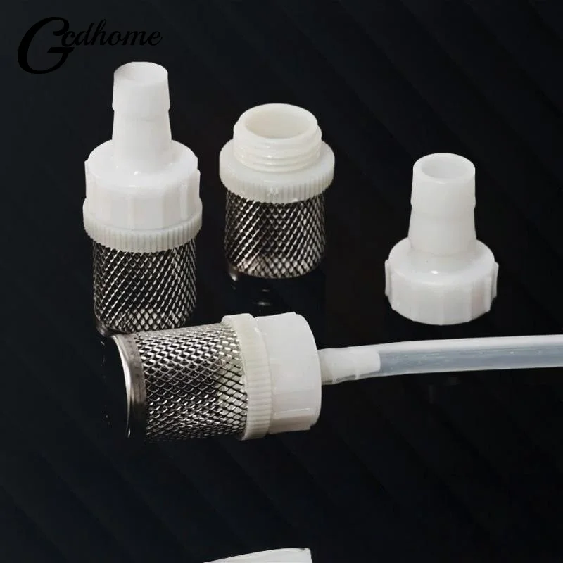 1/3Pcs 4mm 6mm 8mm 10mm 12mm 14mm 16mm 20mm Hose Stainless Steel Filter For Fish Tank Aquarium Garden DIY Accessories