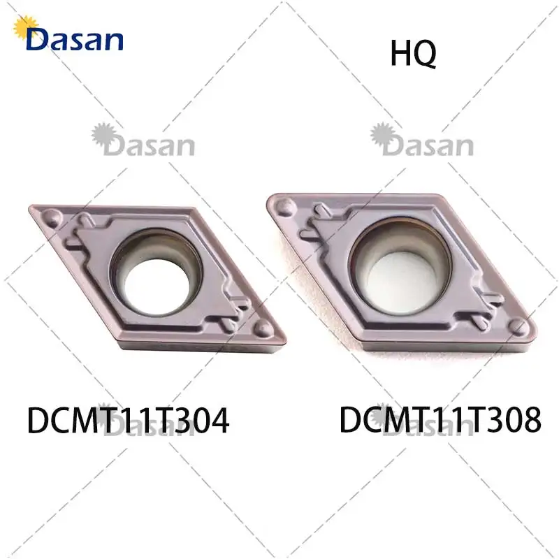 10PCS DCMT070204 MV HMP DCMT070208 Carbide Inserts DCMT11T304 DCMT11T308 Blade Cutting CNC Tools Lathe Cutter