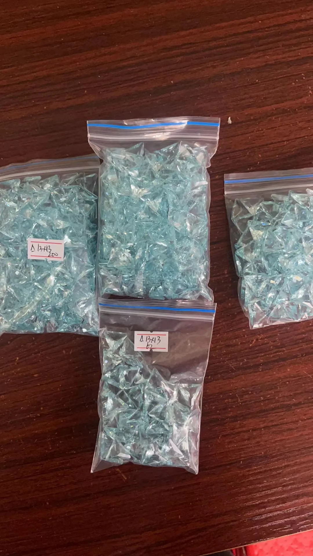 13x13mm blue glass 1000pcs  payment