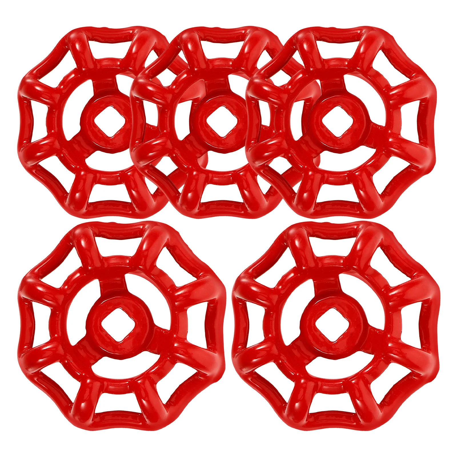 5 قطعة عقارب حمراء الحديد صمام معدني مقبض استبدال لصمامات البوابة المياه حنفية صنبور خرطوم خارجي مريلة اغلاق #4