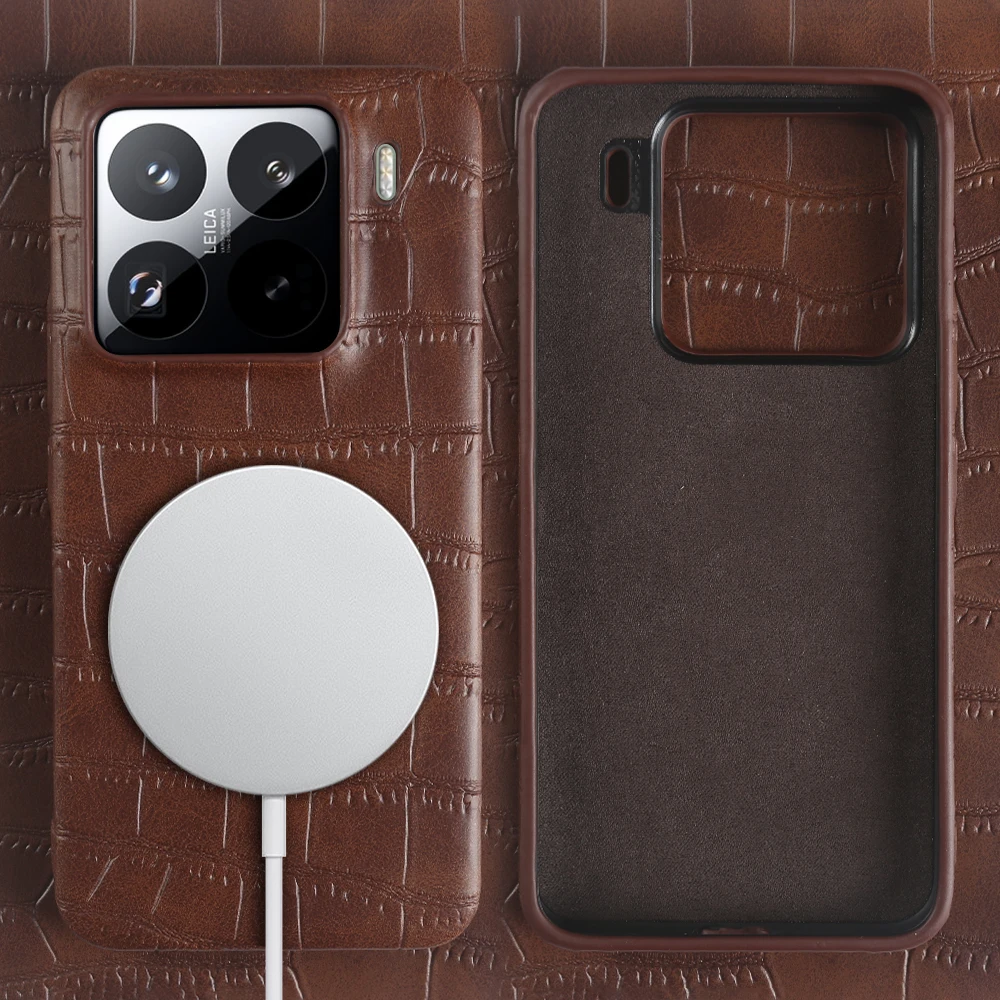 

Shockproof Leather Magnetic Phone Case For MagSafe Xiaomi 17 Pro Max 15 15S 14 Pro Ultra 14T 13 12 12T Pro 11 11T Cover Fundas