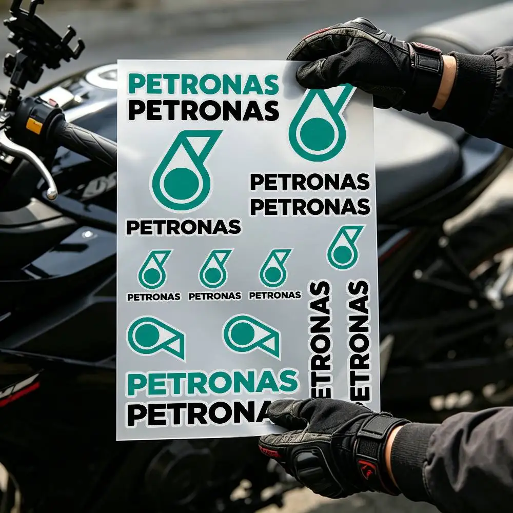 For PETRONAS Reflective Safety Sticker for Car Bumper  Also Fit Motorcycle Helmet Bicycle Night Warning Tape  Waterproof