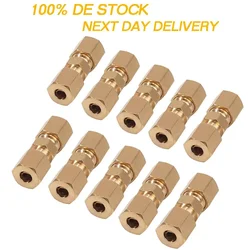 10pcs Universal- Brake Line Connector For Brake Line Without Flaring 4.75mm 3/16 