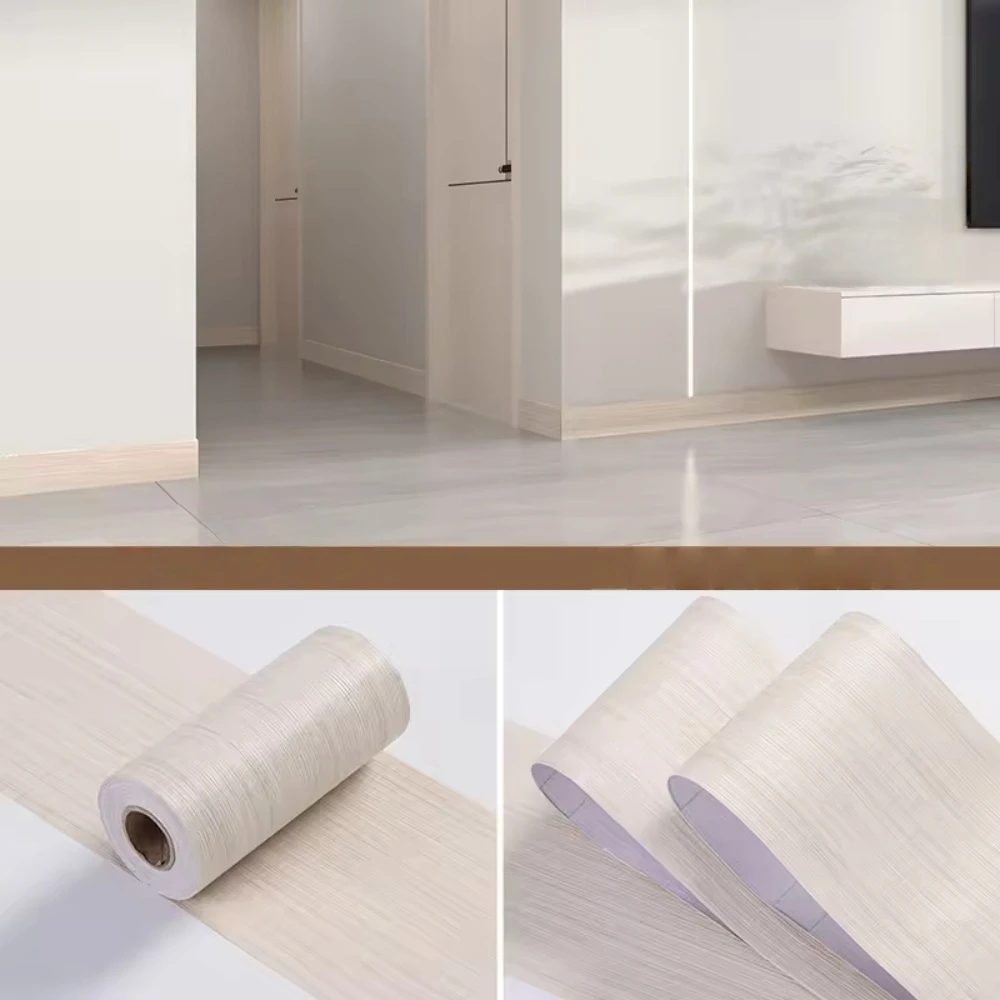 1pc 5mX10cm Realistic Wood Grain Repair Adhensive Duct Tape Floor Furniture Renovation Skirting Line Sticker Home Decoration