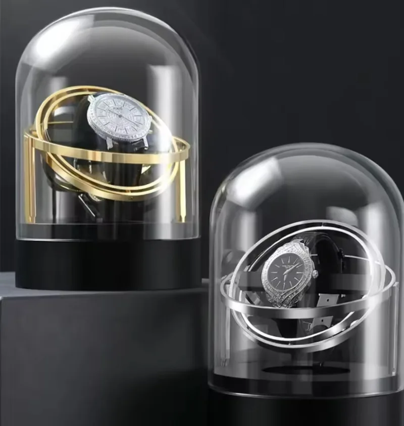 Роскошное автоматическое одиночное электрическое заводное устройство для автоматических часов, коробка для часов, автоматическое заводное устройство для хранения, орбита, витрина, коробка