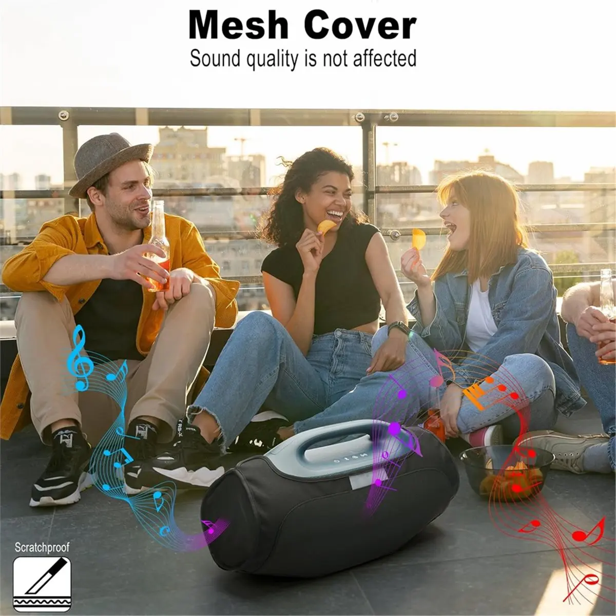 DT75New Arrival Speaker Cover for JBL Boombox 4, Mesh Slip Cover Speaker Protective Case Accessories for Boombox 4 view 4