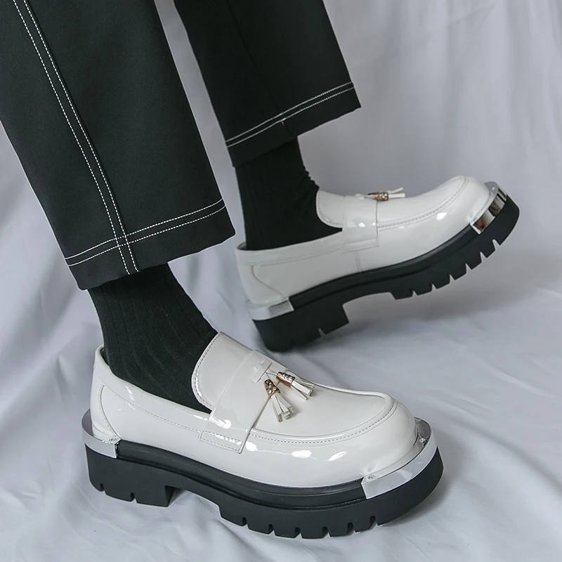 

Модная кожаная мужская повседневная обувь для прогулок, мужские лоферы, мокасины, дышащие слипоны на плоской подошве, удобная обувь для вождения, деловая обувь