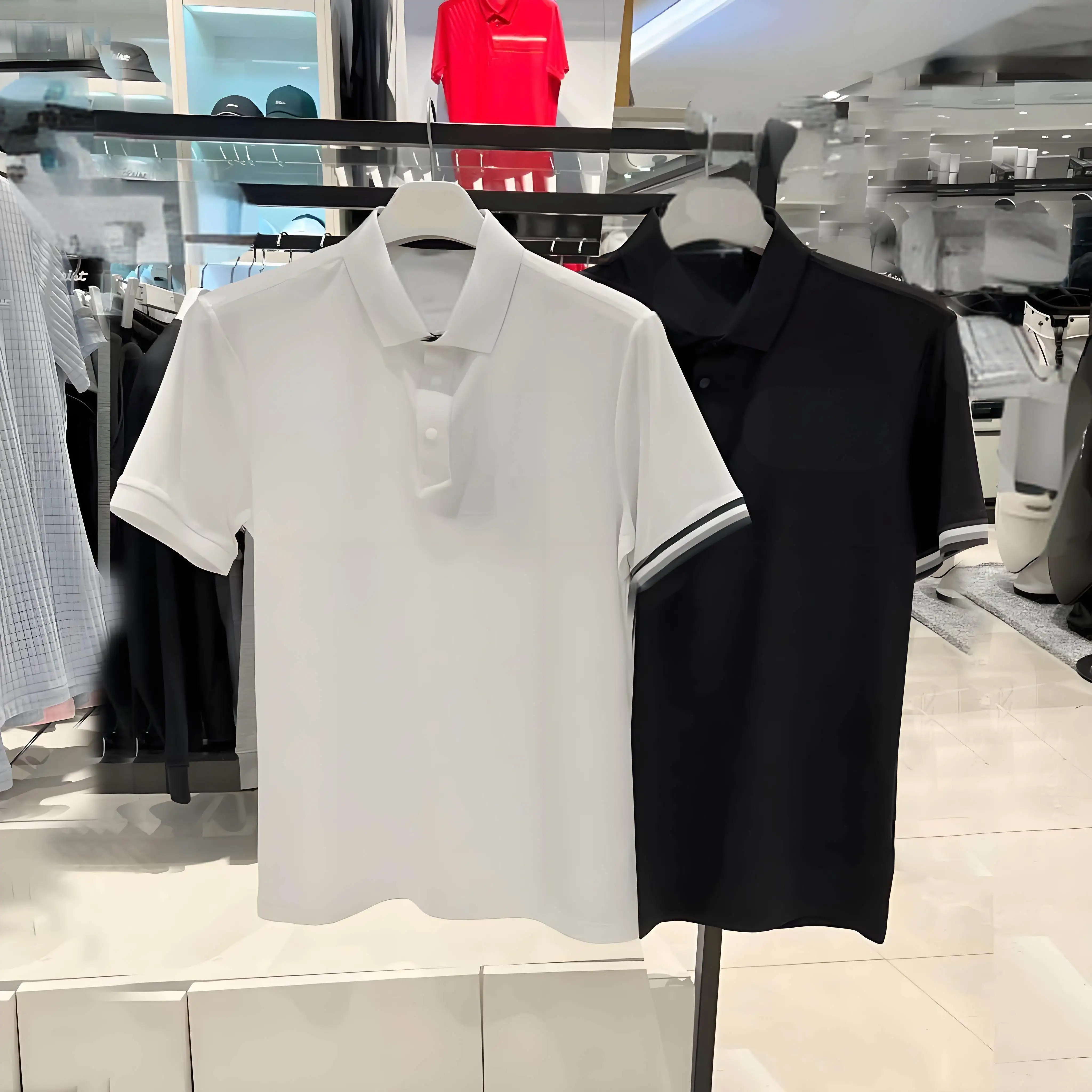 

Новая мужская летняя одежда для гольфа 2026: Охлаждающая дышащая футболка с воротником и коротким рукавом – Мгновенно охлаждающий повседневный топ