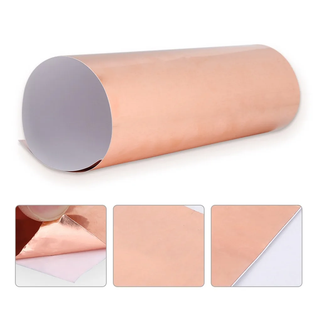 ​11.8x8.9 inch Copper Foil Tape​ Shielding Material​ ​Grounding Tape​ ​Conductive Copper Sheet​ Double-Sided Adhesive​