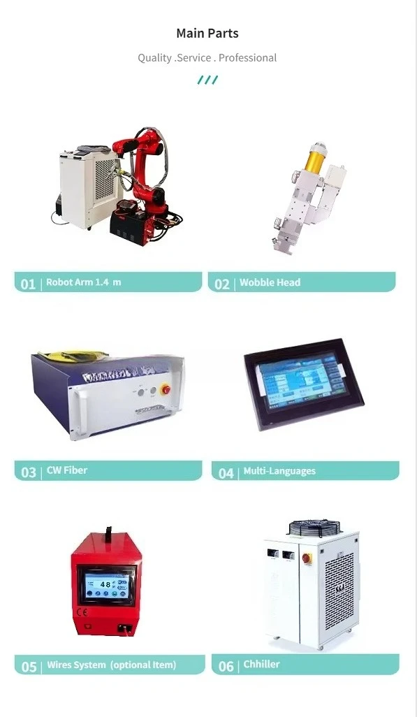آلي لحام مع ذراع روبوت MIG/TIG/MAG لحام للمعادن 3 في 1 آلة لحام يدوية من الألياف 3000 وات 2000 وات 1000 وات #4
