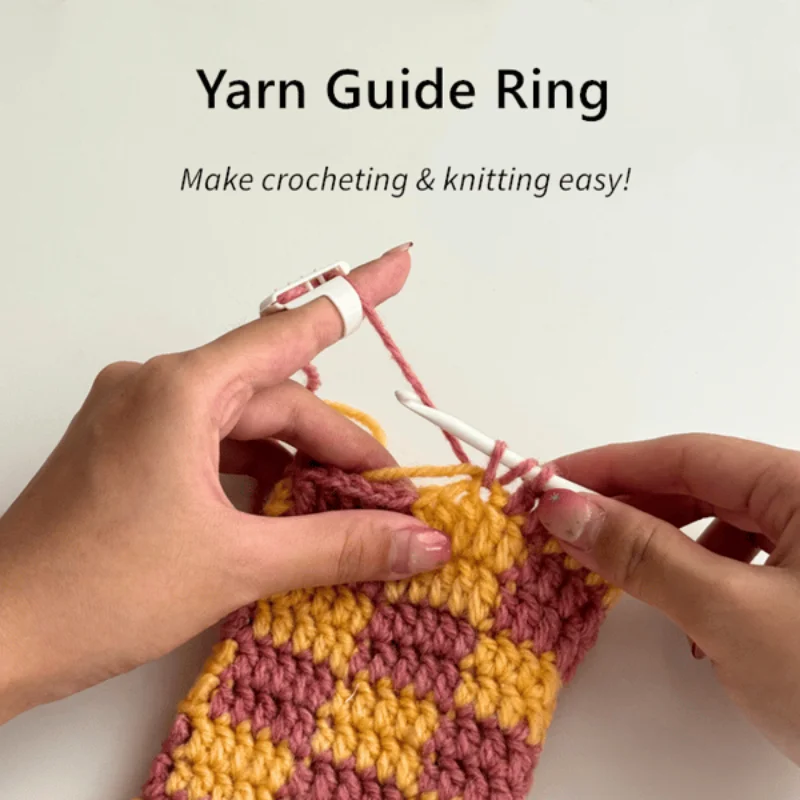 Yarn Guide Ring Crochet Knitting Tool DIY Tools Knitting Sweater Finger Striper Finger Winder Wool Preparation Tool