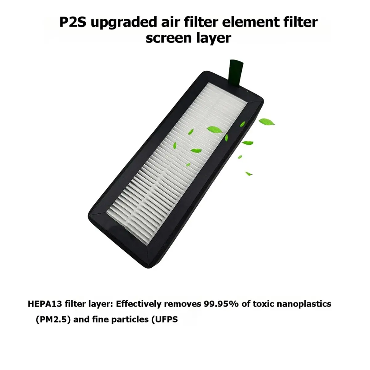 DT81 2Pcs Air Filter for Bambu Lab P2S HEPA 13+ Activated Carbon Combo Air Filter for Bambulab P2S 3D Printer Accessories
