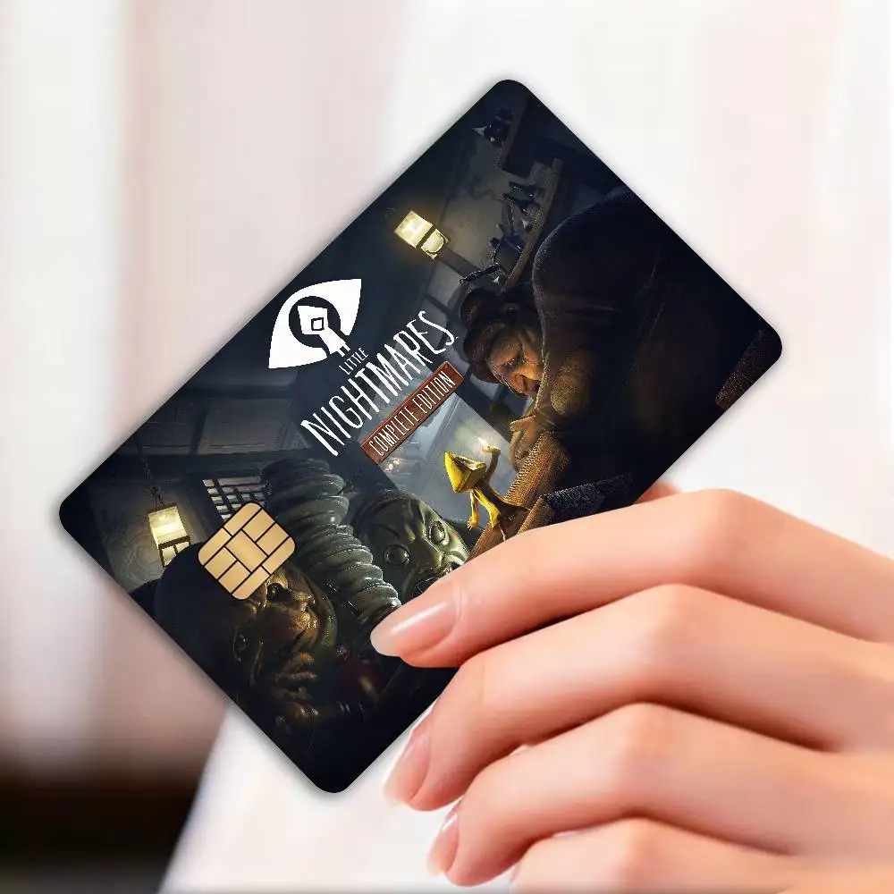 Adventure L-Little Game Nightmares Anmie Sticker Film Skin Cover for Credit Card Debit Bank Card Front