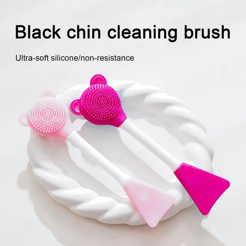 Cat Chin Cleaner Manual Silicone Cat Cleaner Brush Silicone Brush Heads Cleaning Tool For Gums Jaw Tongue Chin And Face Cleaning