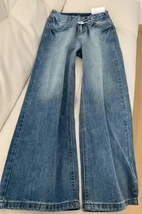 Rechte jeans Dames Vakantie Vakantie Reizen Strand Dames Denim Mode Comfortabel Licht Dun Ademend Koel Frisse lucht Zomer