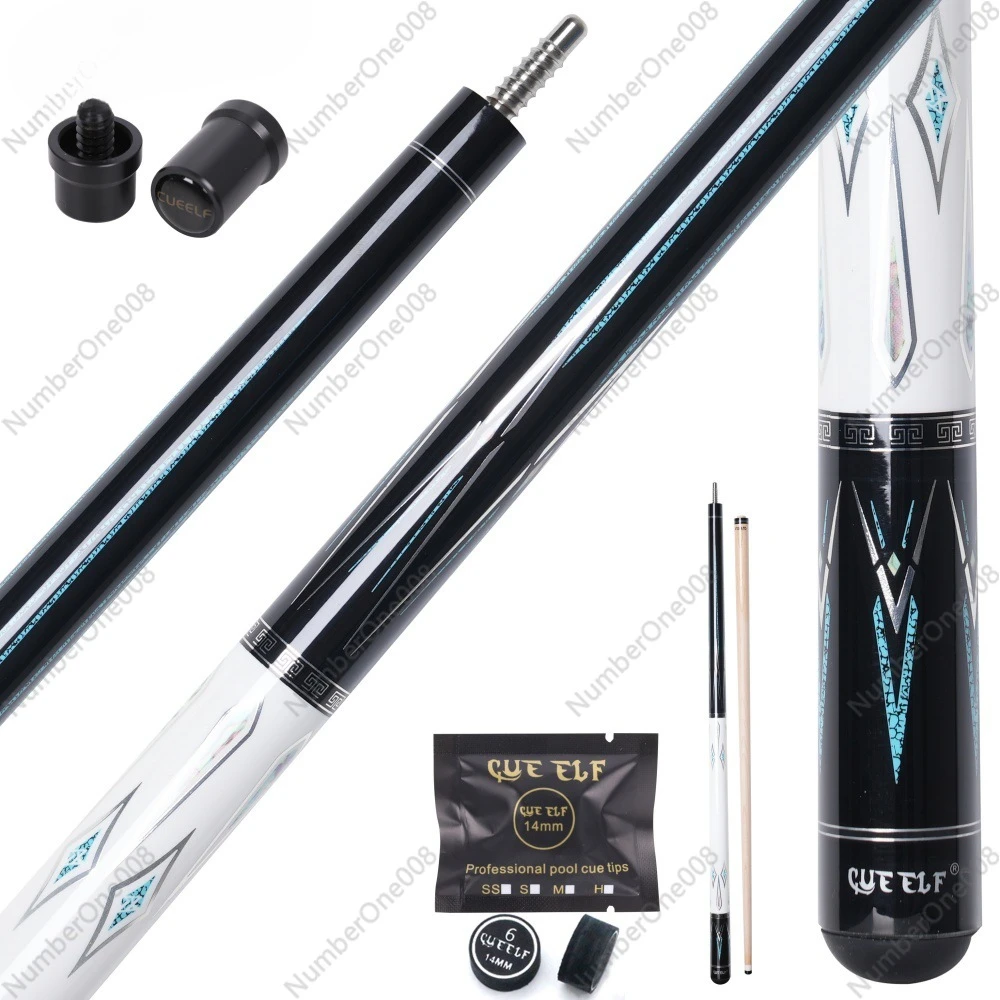 CUEELF Feels Comfortable Billiards Hall Club Male Pole Black Eight Nine Ball Wood Forelimb Small Head Pole