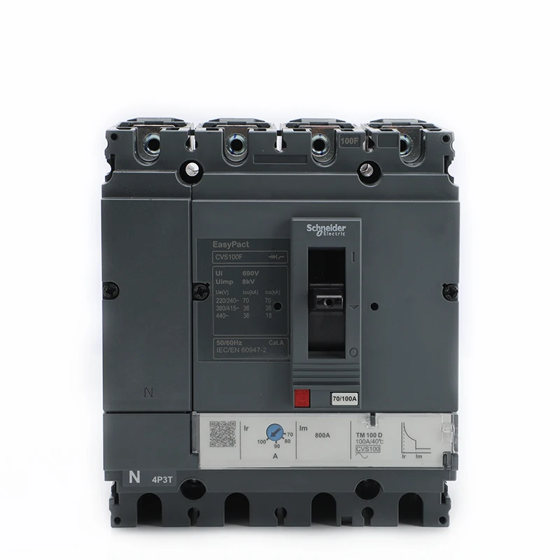 

Schneider Electric EasyPact CVS100F 4P Moulded Case Circuit Breaker 25A 32A 40A 50A 63A 80A 100A MCCB TM-D