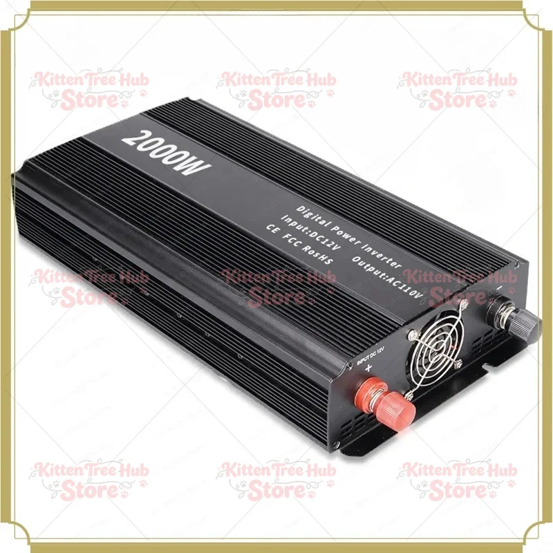 2000W power inverter, 12V to 220V converter, dc ac inverter, reverse connection protection, car power inverter