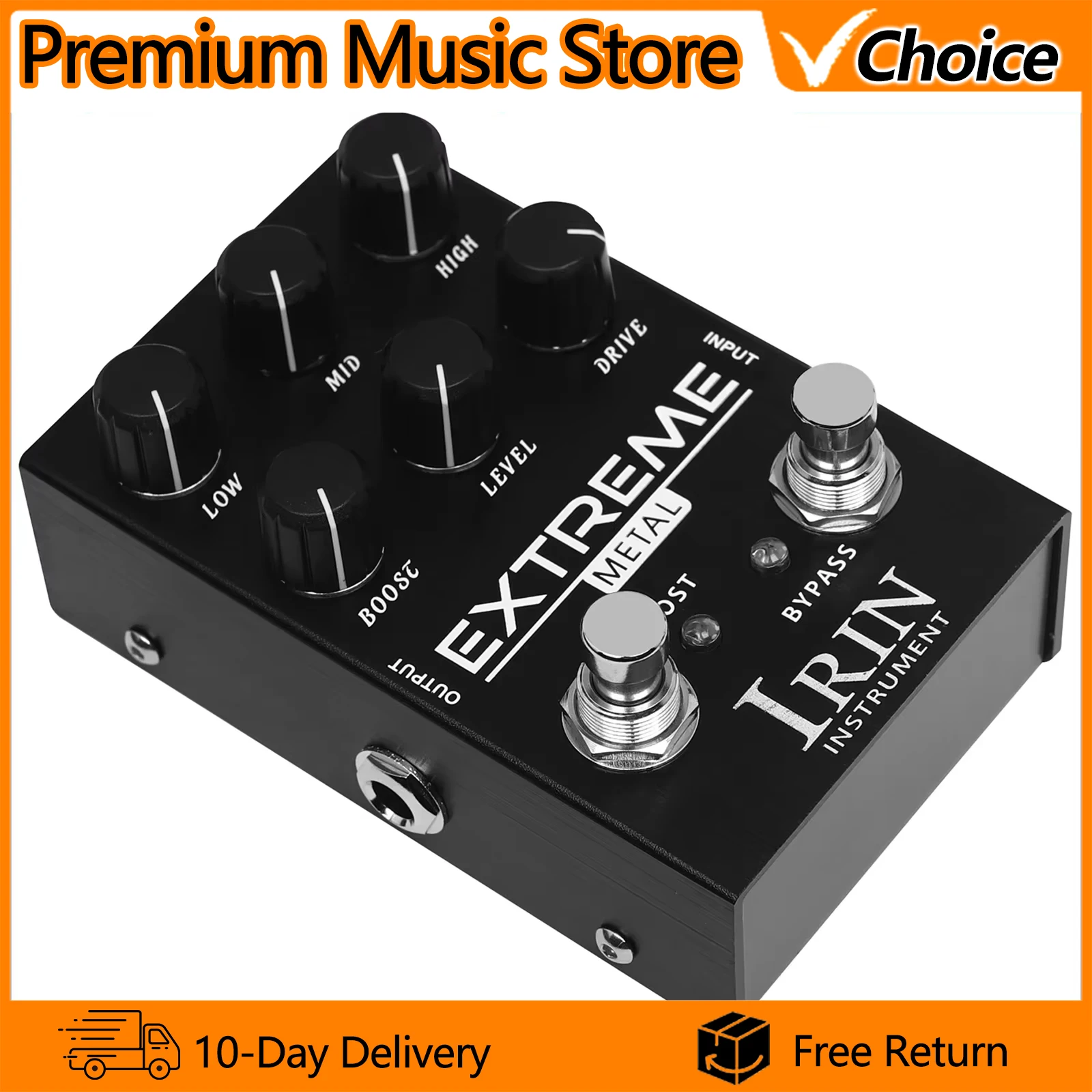 IRIN AN-42 Extreme Electric Guitar Effects Pedal Combined Distortion Metal Extreme Effect True Bypass Pedal Guitarra Accessories