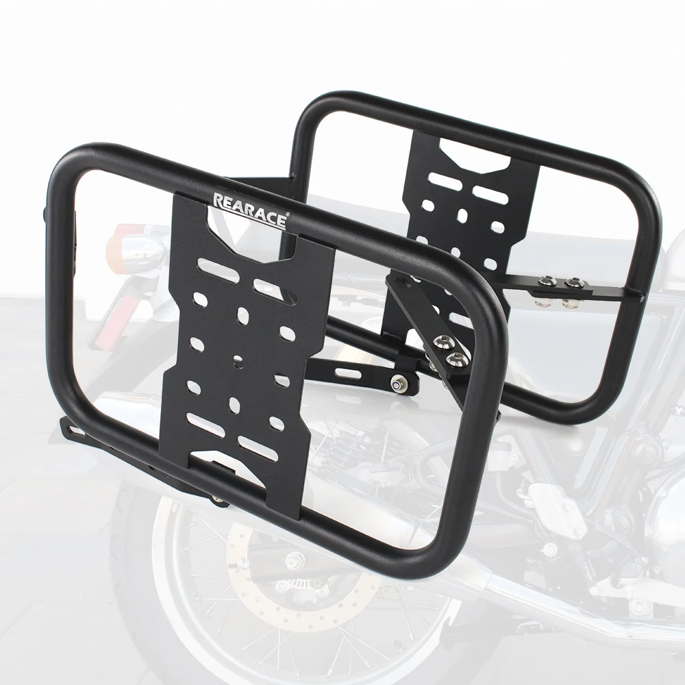 For Royal Enfield 650 Interceptor 650 Continental GT 2019-2024 Motorbike Saddlebag Support Racks Mounting Brackets Pannier Racks