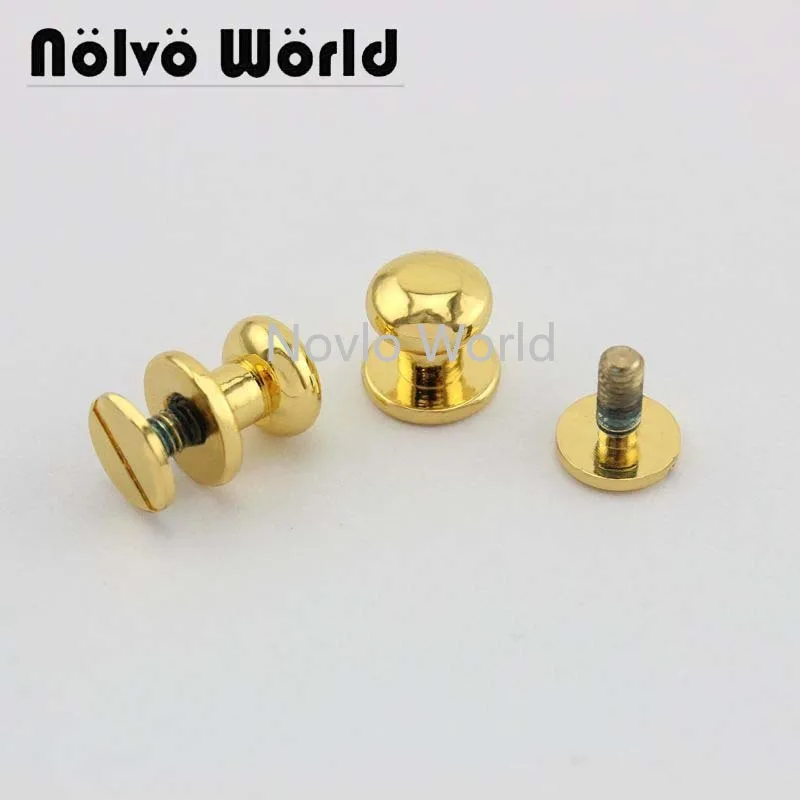 10 pieces, high quality handbags hardware metal accessories thick flank the pacifier nail luggage belt screw fittings nail