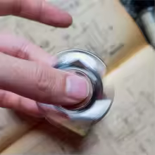 MUYI Link2.0 Stainless Steel Fidget Spinner Silent Three Leaf Rotating Metal Stress Relief Toy EDC Gyro