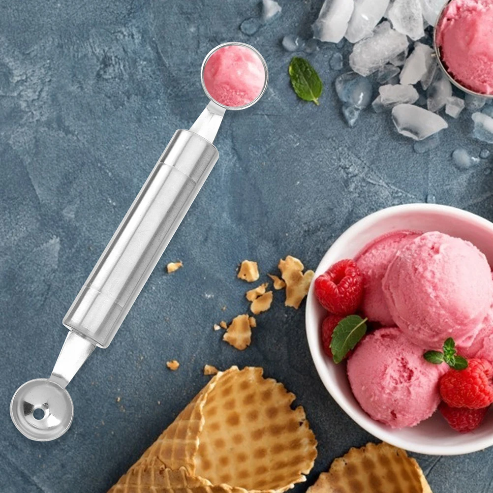 

2pcs Fruit Baller Scoop Stainless Steel Corer Melon Digger Watermelon Spoon Kitchen Tool Fruit Carving Knife
