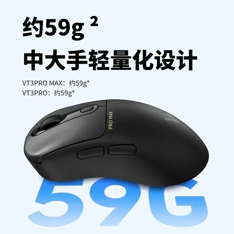 Rapoo Vt3pro Gaming Mouse Vt3pro Max Wireless Mouse Paw3950 8000hz 8k 59g Lightweight Fps Game Mouse For Computer Accessory