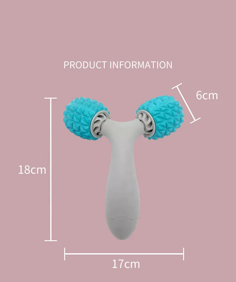 Yoga Leg Massager Leg Muscle Relaxation Clip Exercise Calf Leg Beauty Ring Roller Yoga Open Back Loop Y-shaped Massager