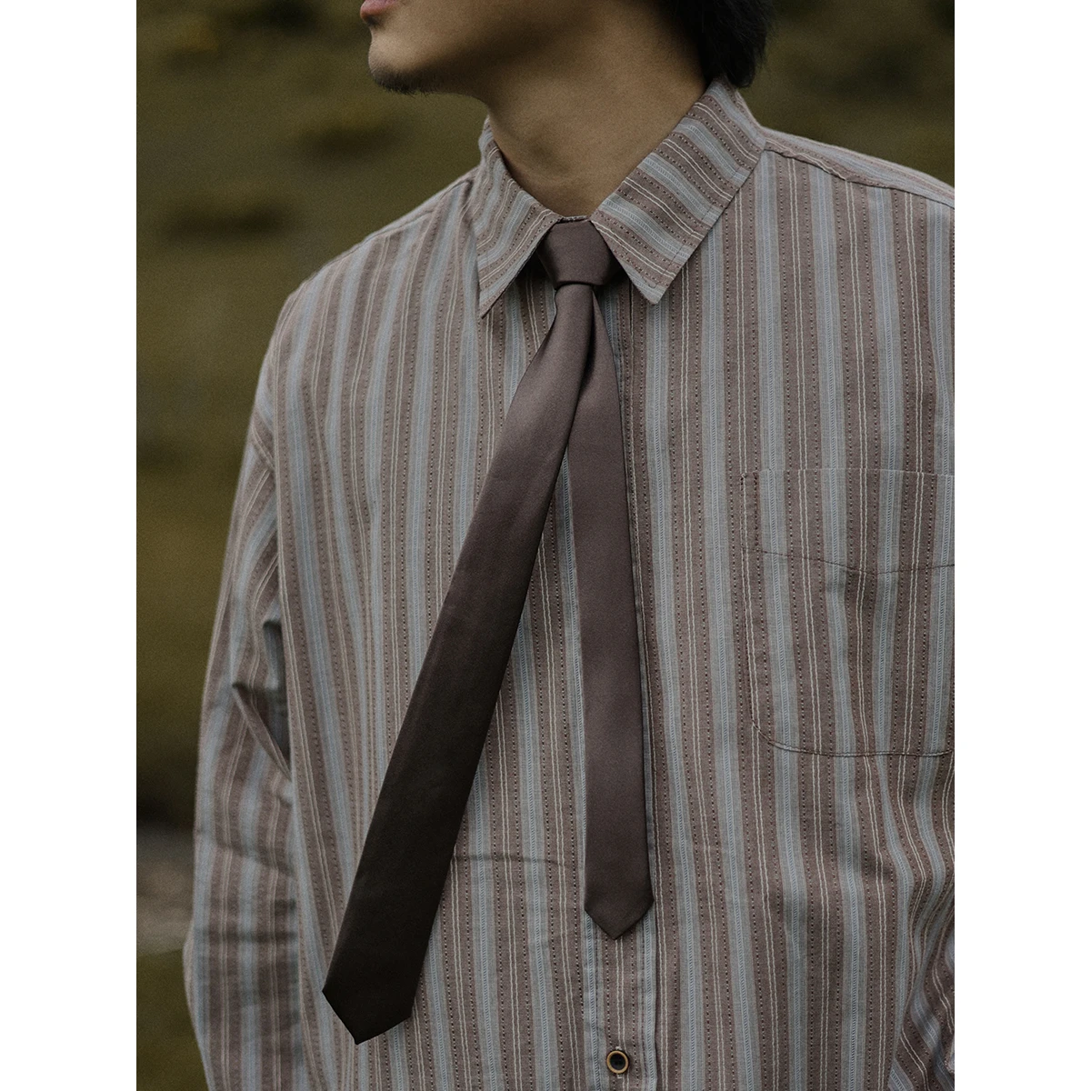 

Retro Japanese Style Casual Color Necktie Handmade Narrow Versatile College Fashion Pre-Tied Bow Tie for Young Adults