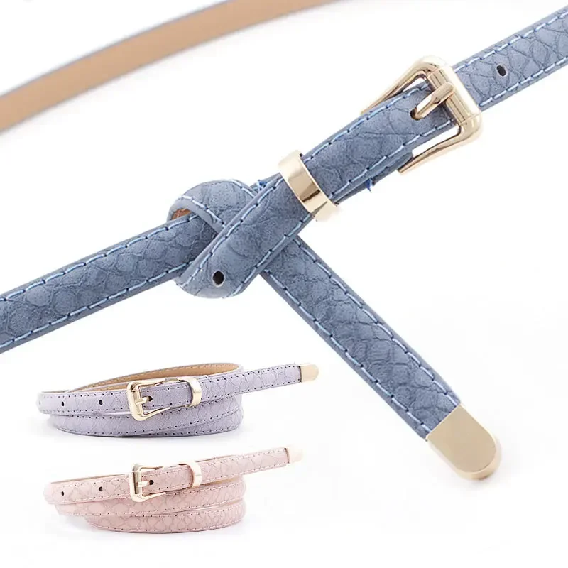 

New Women's Snake Pattern Fine Style Fashion Light Luxury Women's Daily Versatile Jeans Dress Designer Belt