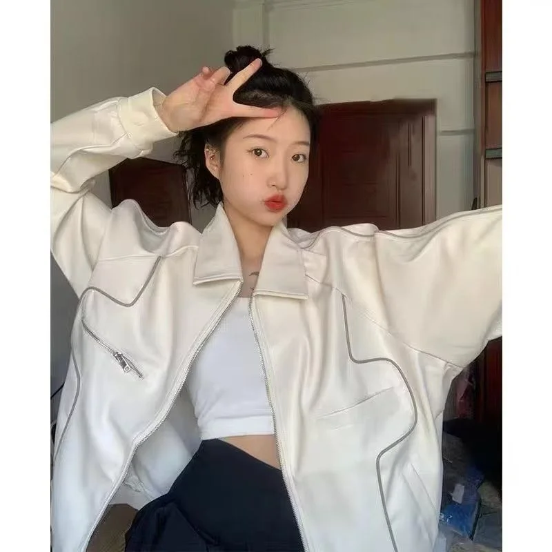 

Casual Sli Men's Jaet Loose Fit Streetwear Hong Kong Sle Spring Autumn Trendy Harajuku Korean Version Outerwear