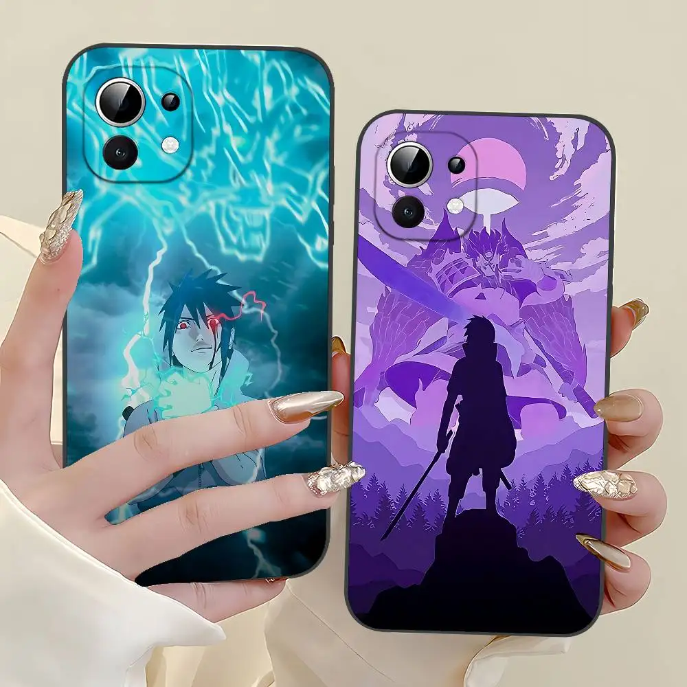 

Anime U-Uchihas S-Sasuke Phone Case Black Cover Suitable For Xiaomi 11 12 Redmi Note 11 5G 8T 9A 9 10T Note8Pro Note9 12S Ultra