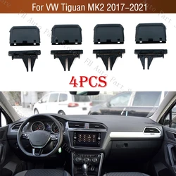 4PCS Front Air Conditioner Outlet A/C Air Conditioning Vents Tab Clip Repair Kit For VW Tiguan MK2 2017 2018 2019 2020 2021