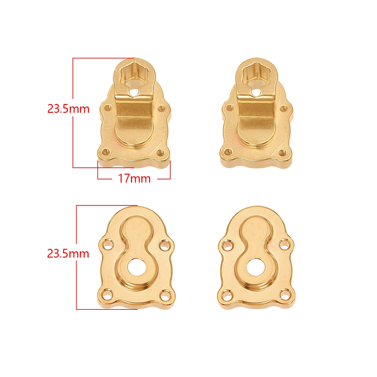 FMS FCX24 Brass Portal Axle Counterweight 1/24 1/18 FCX18 FMS LC80 Model Car Remote Crawle Car Upgrade Parts