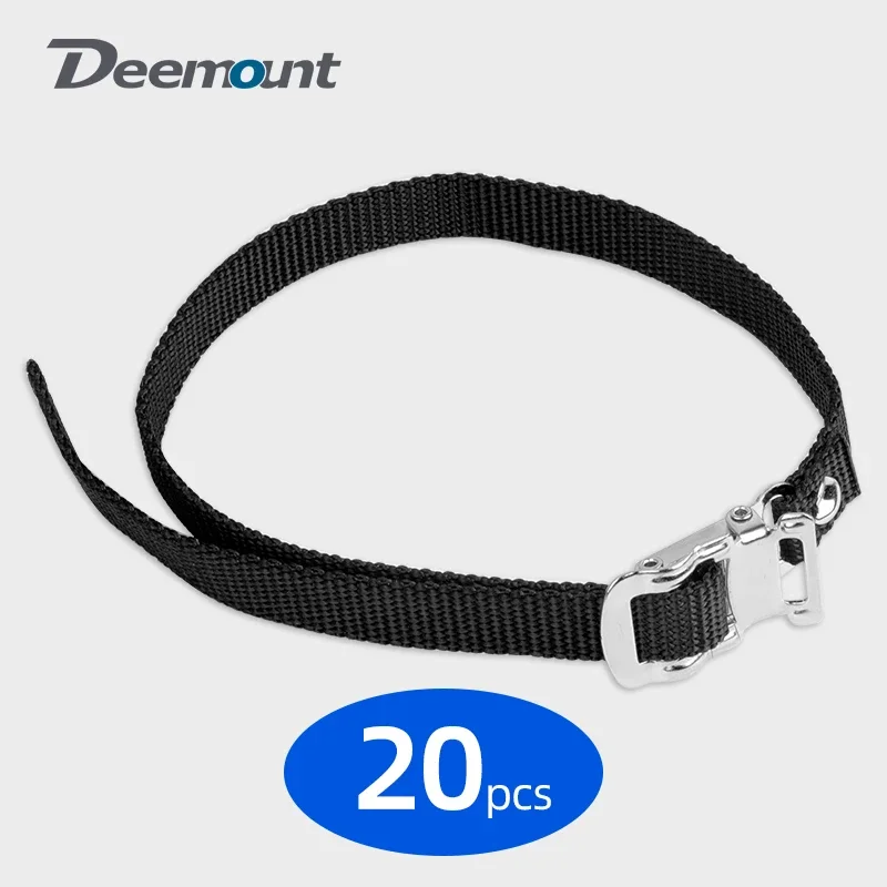 20pcs Harness Belts for Spinning Bike Cycling Pedal Shoes Cage Gym Road Folding Workout Demo Footboard Tip Rope Buckled Straps