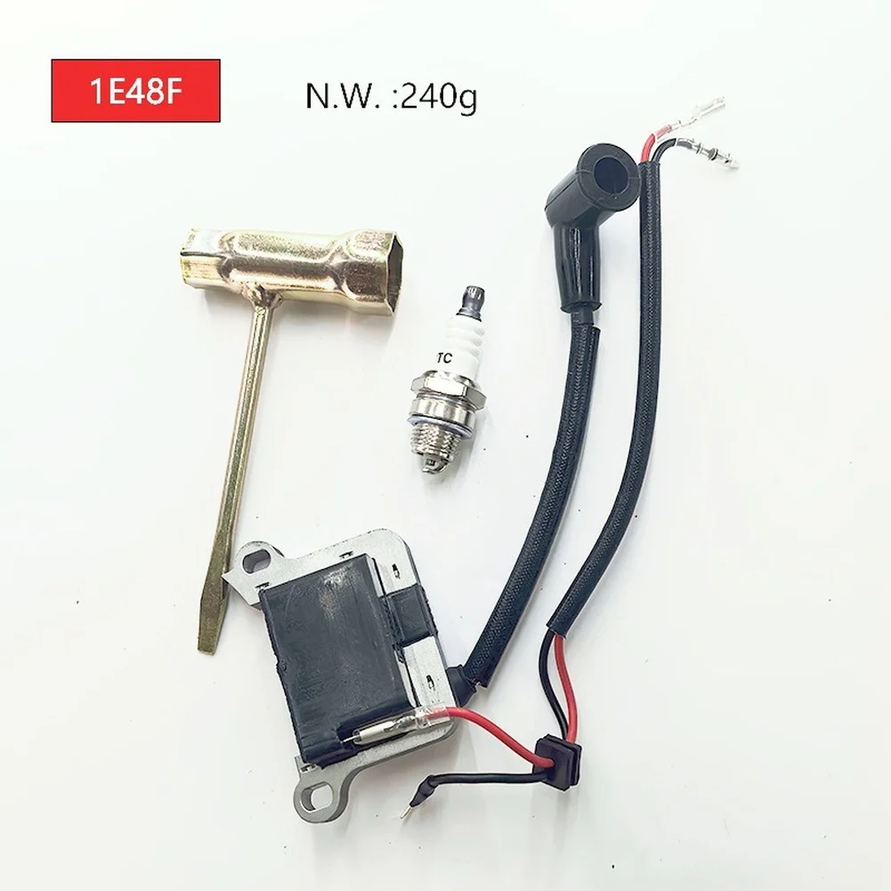 48 Earth Auger Ignition Coil 1E48F High Energy Spark Component For Ground Drill Engine Starting Power Tool Accessory