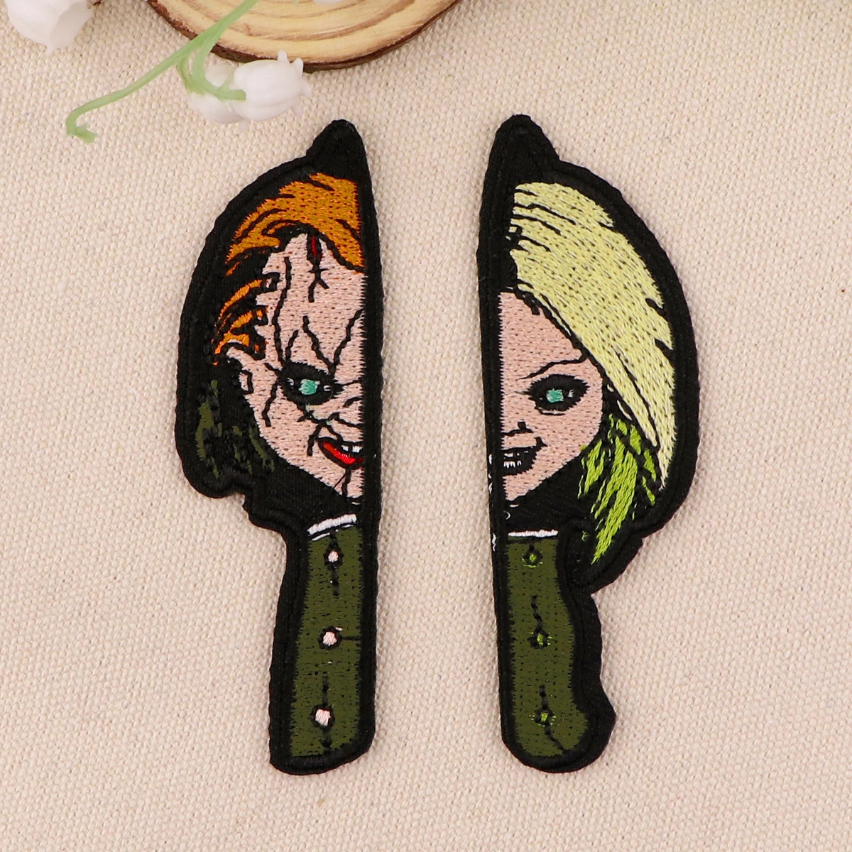 Horror Movie Characters Patch Embroidery Anime Embroidered Logo Garment Accessories Sticker Patches Clothing Gifts for Friends