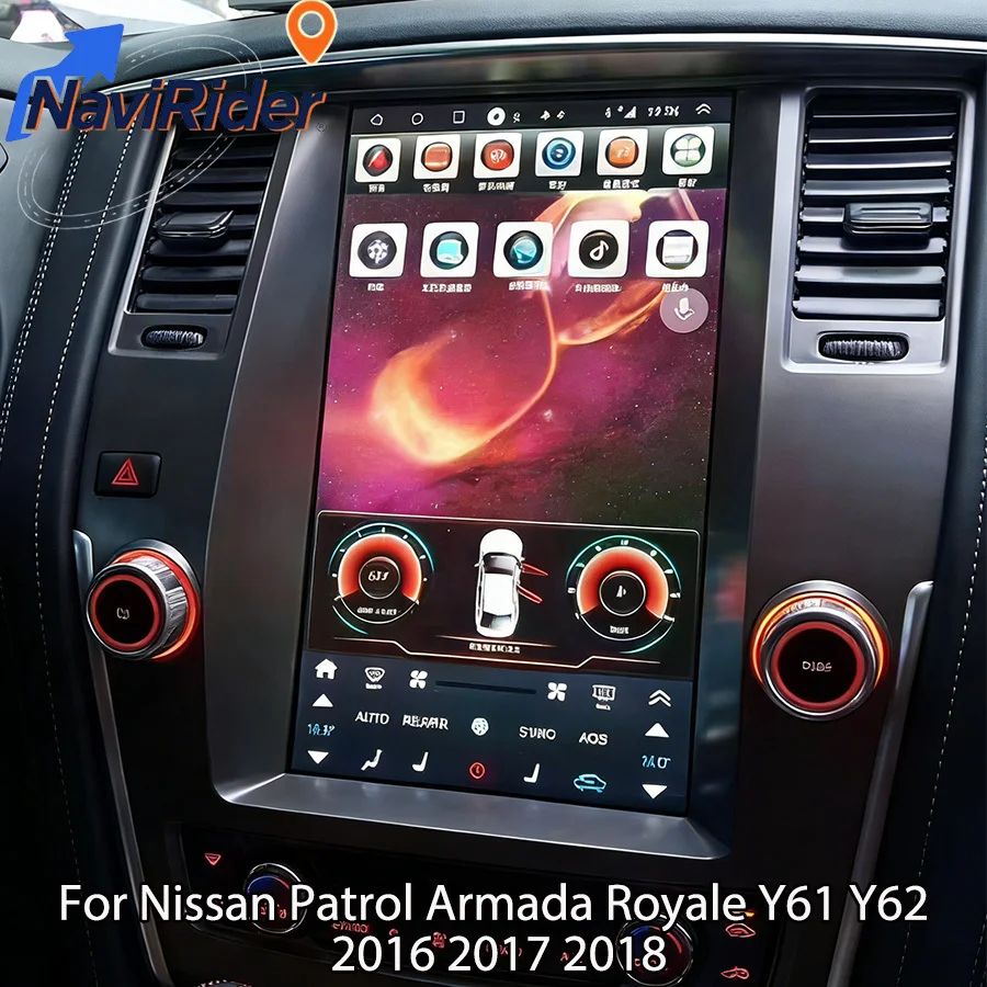 13.8'' Android Screen For Nissan Patrol Armada Royale Y61 Y62 2016 2017 2018 Car Radio Stereo Autoradio Multimedia Player Audio