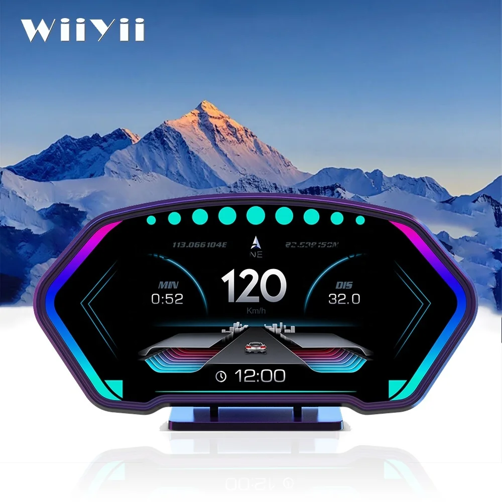 HUD OBD2 Scanner Meter with Head up Display Popular Digital Auto Electronics GPS P3 Car Gauge Universal Speedometer