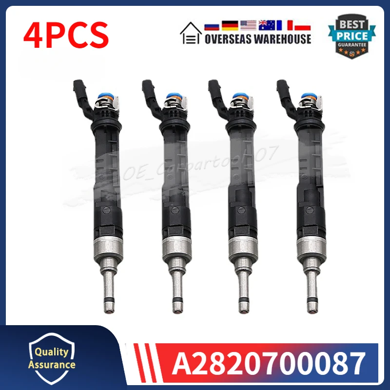 

4PCS Fuel Injectors A2820700087 166002932R For Mercedes-Benz 2820700087